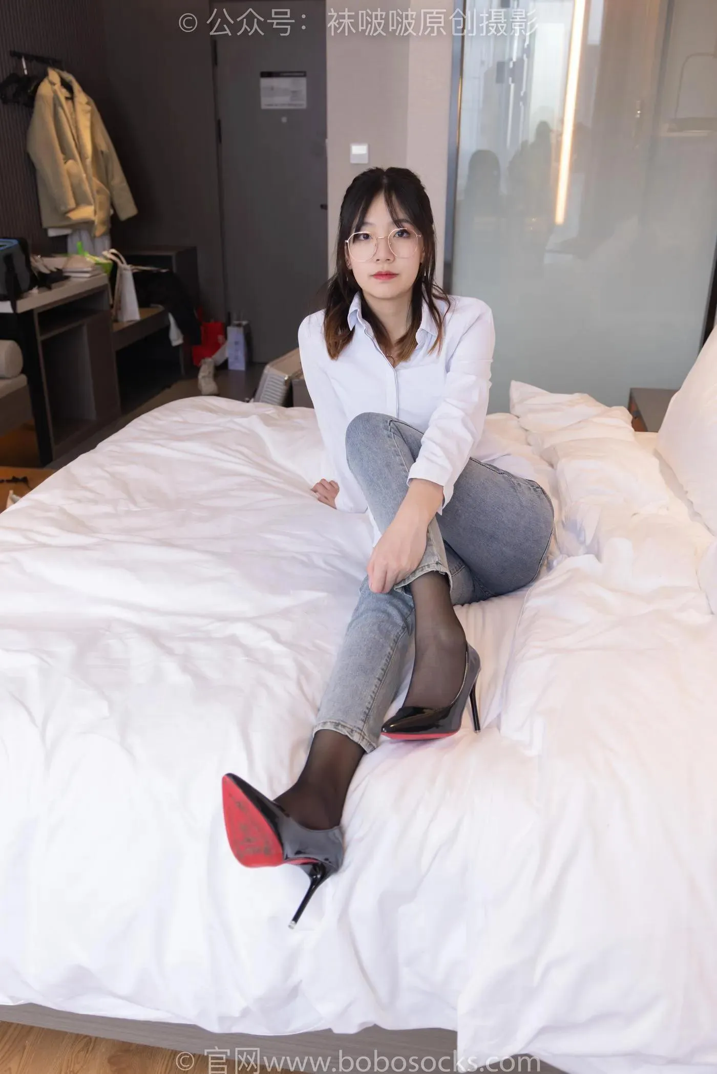 [BoBoSocks袜啵啵]NO.181 小甜豆-高跟鞋、黑丝、裤里丝 [134P]插图8